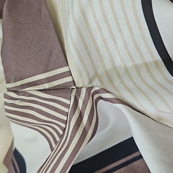 SHEIN Curve Retro 70s Striped Button Down Blouse - Picture 9 of 12